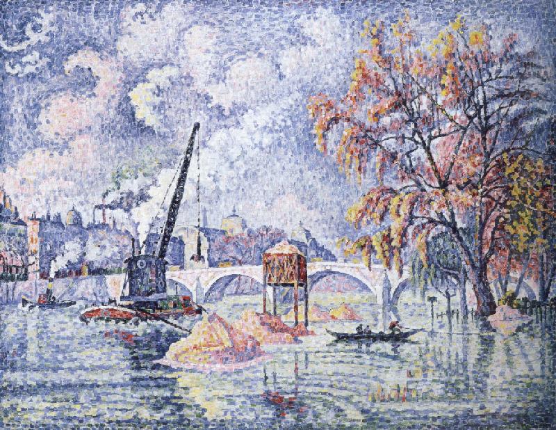 Paul Signac flood at the pont royal oil painting image